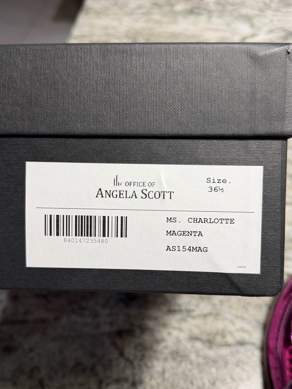 The Office of Angela Scott Ms Charlotte Magenta Loafers Pink Loafers NIB - Picture 10 of 17